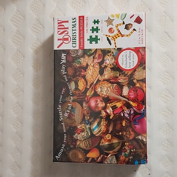 i spy Other - I SPY christmas family style puzzle 500 pieces nwt